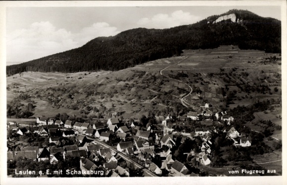 Ak Laufen an der Eyach Albstadt im Zollernalbkreis, Fliegeraufnahme