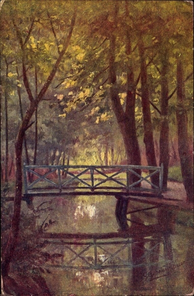 Artist PC Gerstenhauer, Johann Georg, Dutch motif, bridge