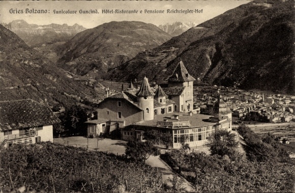 Postcard Gries Bozen Bolzano South Tyrol, Hotel-Ristorante-Guncina, Dolomiti