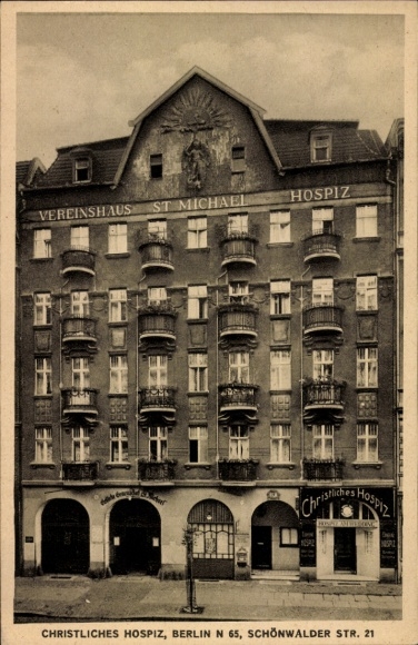 Ak Berlin Wedding Gesundbrunnen, Christliches Hospiz St. Michael, Schönwalder Straße 21