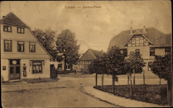 Postcard Bruchhausen Vilsen Lower Saxony central square