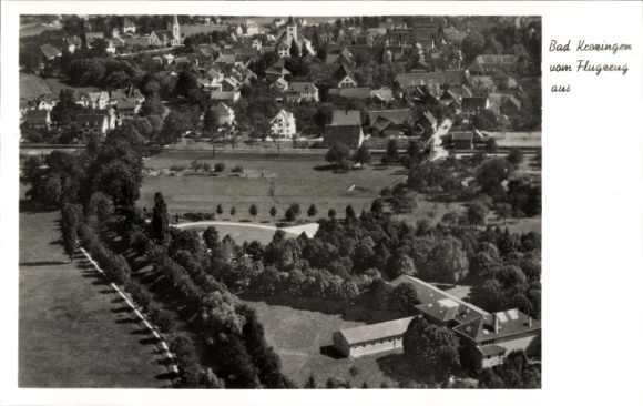 Postcard Bad Krozingen in Breisgau Black Forest, aerial photograph