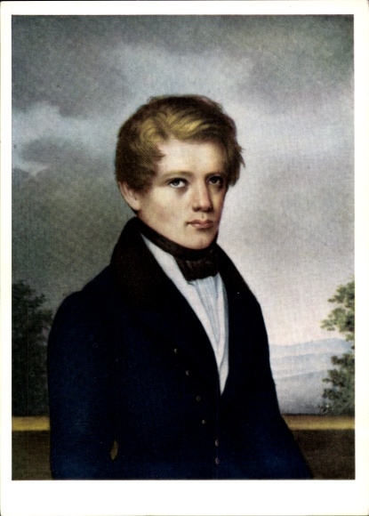 Künstler Ak Fürst von Bismarck, Jugendbildnis 1836