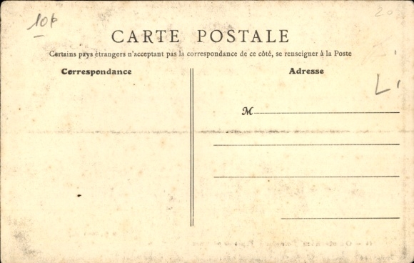 Postcard Ouistreham Calvados, types of fishermen