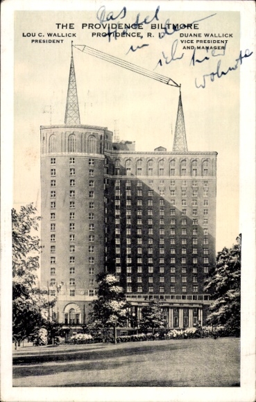 Ak Providence Rhode Island VS, Biltmore Hotel