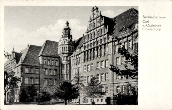 Postcard Berlin Pankow, Carl-von-Ossietzky-Oberschule