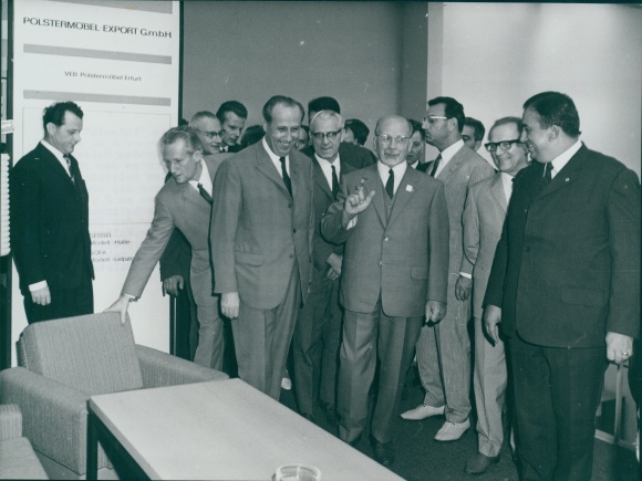 Photo Spremberg, Hans Joachim, Leipzig in Saxony, Autumn Fair 1968, Walter Ulbricht, Willi Stoph