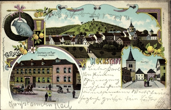 Chromo-Litho Hochstadt Maintal Hessen, economy, Obertor, Schützenhaus