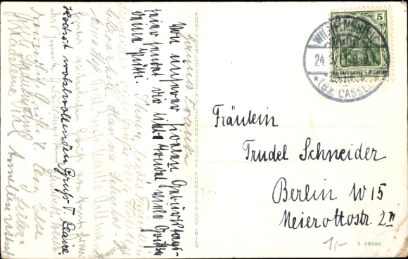 Postcard Bad Honnef am Rhein, Löwenburg, castle, high towers, medieval architecture, landscape