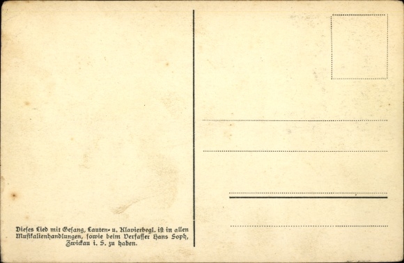 Song Postcard Soph, Hans, Erzgebirge dialect, Da Eisnbah&#39;