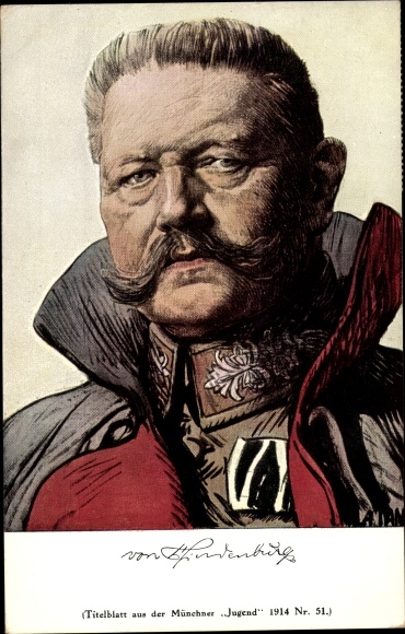 Artist PC Jank, A., Field Marshal Paul von Hindenburg, uniform