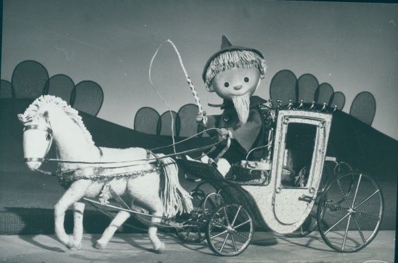 Photo Our Sandman, Sandmann, GDR children&#39;s television, carriage