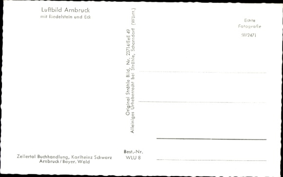 Postcard Arnbruck in the Bavarian Forest Upper Palatinate, Riedelstein, Eck