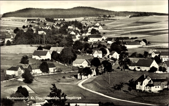 KP Hartmannsdorf Reichenau im Erzgebirge, widok na miasto