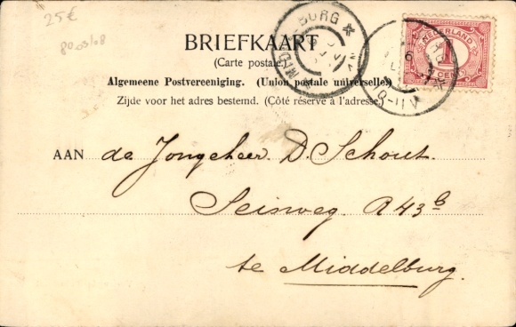 Ansichtkaart Tilburg Noord-Brabant Nederland, Verlengde Tuinstraat