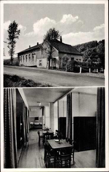 PC Breckerfeld in Westphalia, Hagen Priory, Wawziniak restaurant, in the turning, inside and outside view