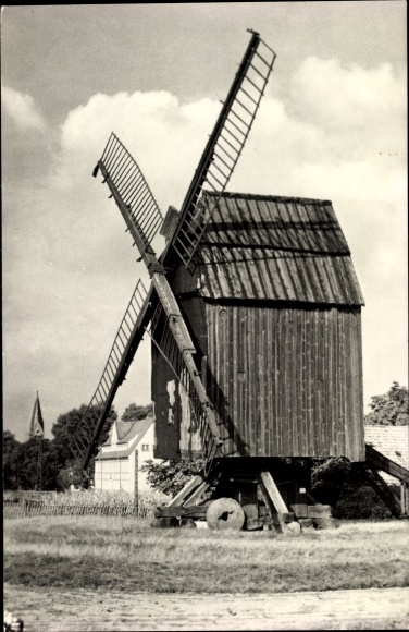 Postcard Arendsee in the Altmark, old mill, windmill