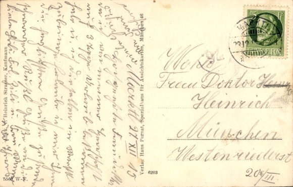 Artist Postcard Marktl am Inn Upper Bavaria, Market Square, Gasthof zur Post J. Erbersdobler