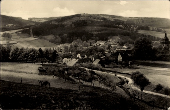 Postcard Stadtlengsfeld in the Rhön Thuringia, town with surroundings