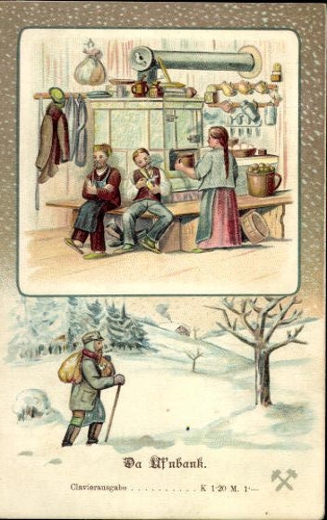 31 individual song cards, Anton Günther