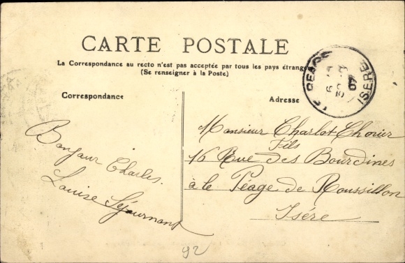 Ak Clichy Hauts de Seine, Victor Hugolaan, apotheek