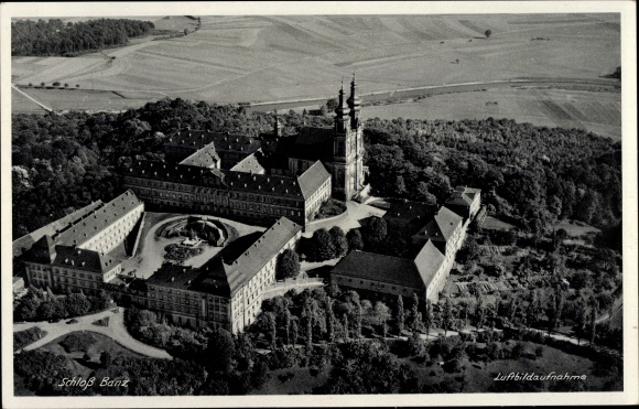 PC Bad Staffelstein am Main Upper Franconia, Banz Castle, aerial photo