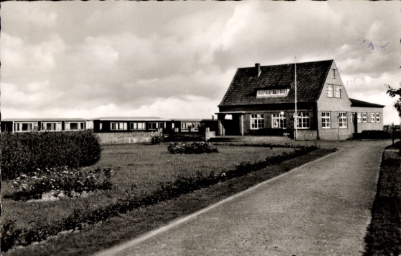 Postcard Nordseebad Langeoog Ostfriesland, Bahnhof