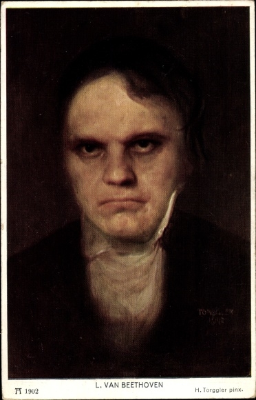 Artist Postcard Torggler, H., composer Ludwig van Beethoven, portrait