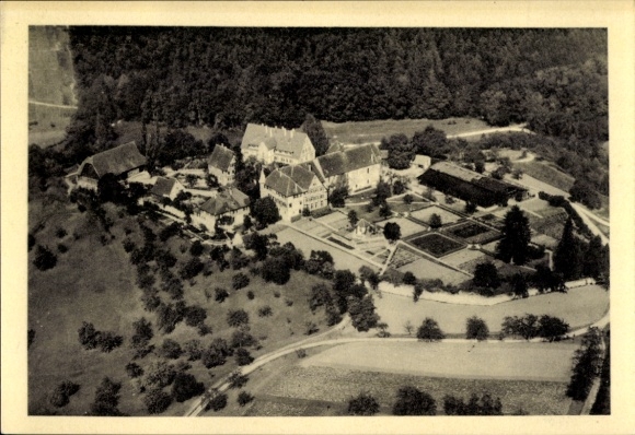 Postcard Lichtenstern near Heilbronn am Neckar, aerial photograph