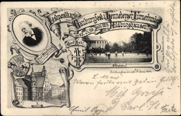 KP Hildburghausen w Turyngii, Gauturnfest Henneberger Turnerbund 1904, Paul Maultzsch