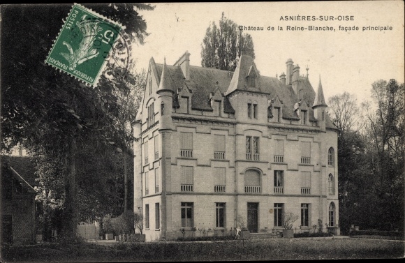 Ak Asnières sur Oise Val d'Oise, Chateau de la Reine Blanche