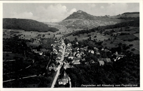 Ak Dangstetten Küssaberg im Klettgau, Fliegeraufnahme