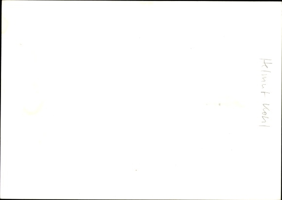 Postcard politician Helmut Kohl, former German Chancellor, portrait, autograph