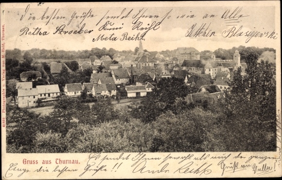 Postcard Thurnau in the Franconian Switzerland of Bavaria, general view