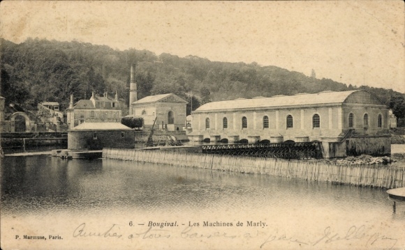 Postcard Bougival Yvelines, Les Machines de Marly