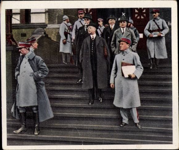 Collector's picture The post-war period No. 61, January 1923, occupation of the Ruhr area, arrest of Fritz Thyssen