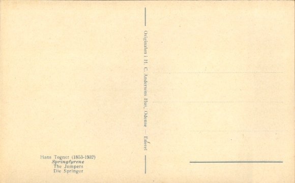 Artist Postcard Tegner, H., Springer, Fairy Tale, King, Grasshopper