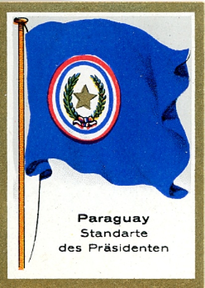 Collection picture flag pictures flags d. outside of Europe Countries No. 332, Paraguay, standard d. presidents
