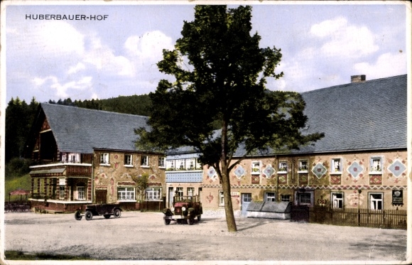 Ak Herold Thum im Erzgebirge Sachsen, Fremdenheim Sommerfrische Huberbauer-Hof