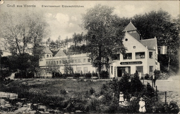 Ak Voorde Flintbek in Sleeswijk-Holstein, Eiderschlösschen