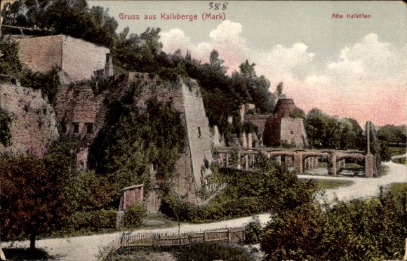 Ak Kalkberge Rüdersdorf in der Mark, Alte Kalköfen