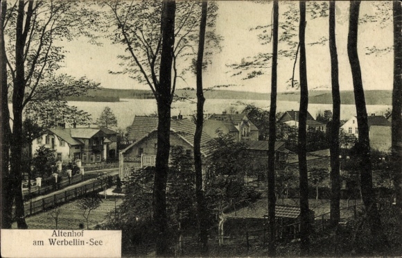 Postcard Altenhof Schorfheide am Werbellinsee, partial view