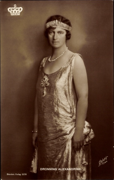 Ak Alexandrine zu Mecklenburg, Königin von Dänemark