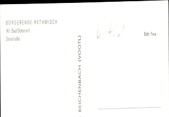 Postcard Börgerende Rethwisch in Mecklenburg, Seestraße