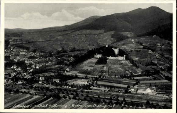 Postcard Ortenberg in Hesse, aerial photograph