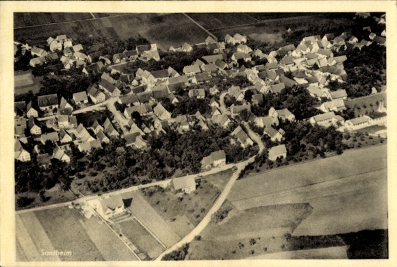 Postcard Sontheim, aerial photograph