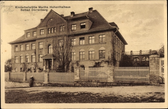 Ak Bad Dürrenberg an der Saale, Kinderheilstätte Martha Hohenthalhaus