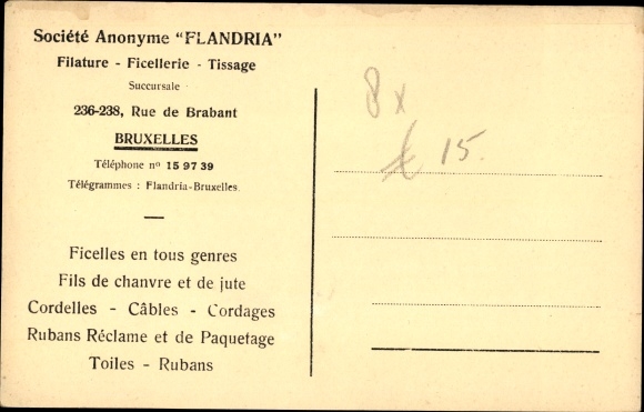 Postcard Bruxelles Brüssel, Societe Anonyme Flandria, A verification room