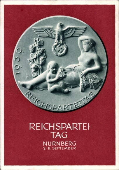 Ganzsachen Ak Nürnberg, Reichsparteitag 1939, Reichsparteitag des Friedens