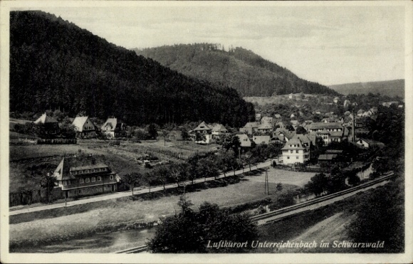 Postcard Unterreichenbach in the Black Forest, general view